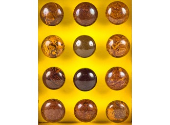 GROUP (12)  BENNINGTON POTTERY DOOR KNOBS