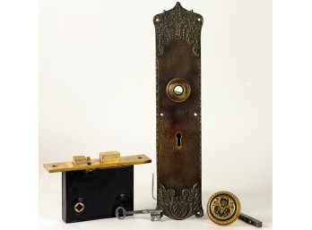 (19thc) CORBIN LOCK COMPANY BRONZE HARDWARE