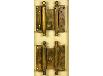 (2) BOMMERS VICTORIAN BRASS HINGES