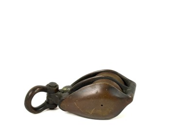 BRONZE SAILBOAT DOUBLE BLOCK