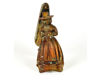 BRONZE 'JENNY JONES' DOOR KNOCKER