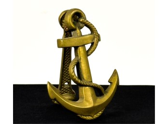 BRONZE SHIP'S ANCHOR DOOR KNOCKER