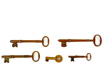 Five (19th c) KEYS