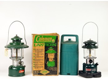 (2) VINTAGE DOUBLE  MANTLE COLEMAN LANTERNS