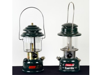 (2) VINTAGE COLEMAN LANTERNS - (1) DOUBLE MANTLE