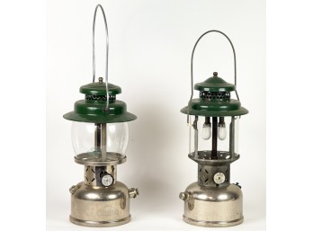 (2) VINTAGE COLEMAN LANTERNS MODELS 237 & 220D
