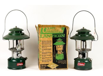 (2) VINTAGE COLEMAN LANTERNS MODEL 228H & 228F