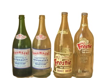 VINTAGE SQUAMSCOT & FROSTIE SODA BOTTLES