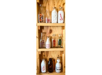 (11) ANTIQUE MILK BOTTLES - MOSTLY NH