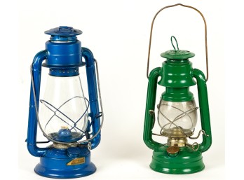 (2) MODERN DIETZ RAILROAD LANTERNS