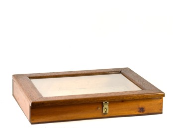 CUSTOM DOUGLAS FIR & OAK DISPLAY CASE