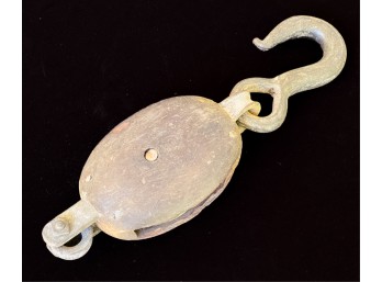 ANTIQUE WOOD, BRONZE, & STEEL BLOCK