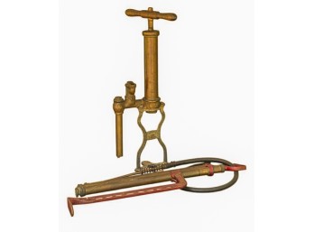 EARLY (20thc) PERKES BRONZE BILGE PUMP & (1) OTHER