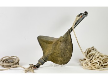 GALVANIZED STEEL CORKSCREW BOAT ANCHOR