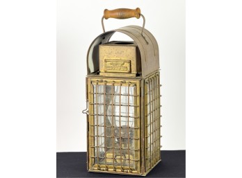 ENGLISH BRASS JUNK LIGHT LANTERN MODEL 1109