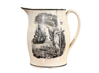 LIVERPOOLE JUG (HOPE) 1790-1810