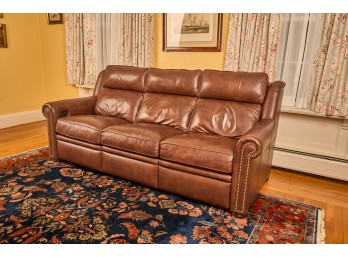 BRADINGTON YOUNG REECE LEATHER SOFA