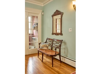 DRESSED MAHOGANY CHIPPENDALE MIRROR