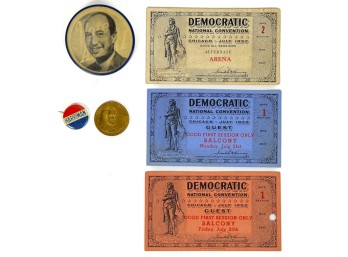 U.S. DEMOCRATIC PARTY ITEMS CIRCA 1940-60