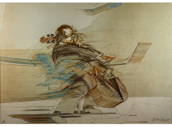 CLAUDE WEISBUCH (1927-2014) 'THE CELLIST'