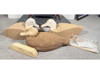 (4) RAW DUCK DECOYS/KITS