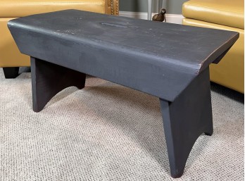 VINTAGE PAINTED WOODEN BENCH