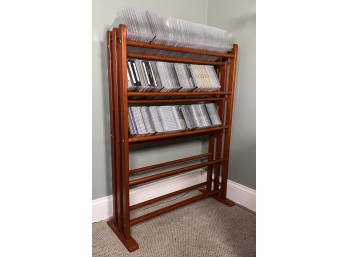 (2) CONTEMPORARY (5) SHELF CD RACKS