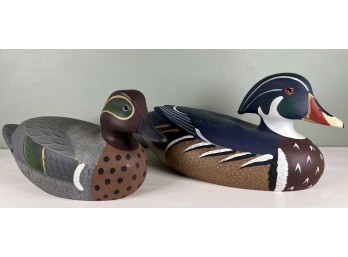 (2) NORTH AMERICAN DUCK BOB BERRY DECOYS