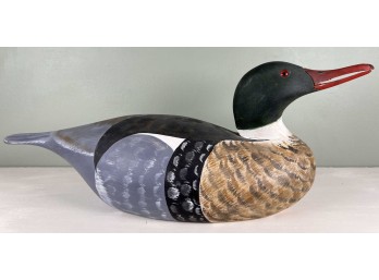 MARTIN D. COLLINS CARVED AND PAINTED DUCK DECOY