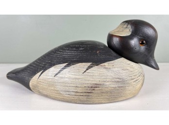 LENNY BAKER SWAN QUARTER DUCK DECOY