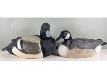 GEORGE KRUTH DANBURY MINT DECOY AND A SECOND