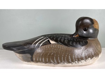 BEVY WILLIAMS CARVED AND PAINTED DUCK DECOY