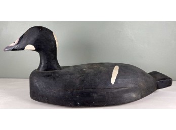CARVED AND PAINTED SCOTER DECOY