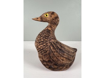 JIM SMITH CARVED & PAINTED 'SPARKY' MINIATURE DUCK