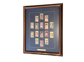 FRAMED 1911 REISSUE TOBACCO BASEBALL CARDS