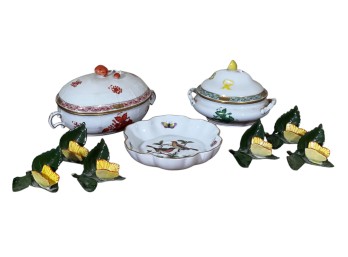 HAND PAINTED HEREND CHINA