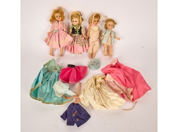 (4) MADAME ALEXANDER DOLLS and CLOTHES