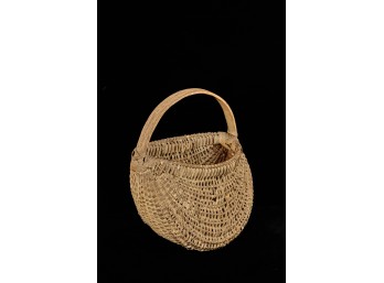 (19th c)  WALL POCKET in WHITE PAINT