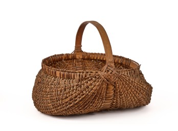 LARGE SPLIT ASH MELLON / BUTTOCK BASKET