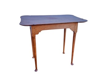 BENCH MADE BIRDSEYE MAPLE PORRINGER TOP TABLE