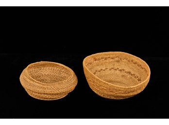 NATIVE AMERICAN BASKET and a SECOND