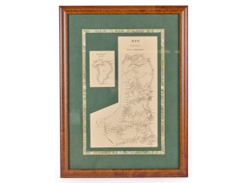 (19th c) MAP of RYE NH and STAR ISLAND