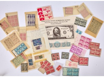 GROUP of  UNITED STATES POSTAGE STAMPS etc