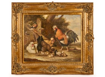 VARIETY of BIRDS in a LANDSCAPE (20th c)