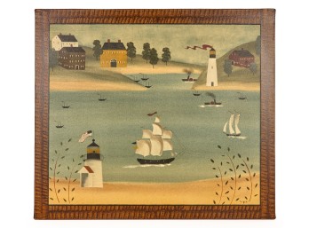 (Late 20thc) FANCIFUL FIREPLACE FIREBOARD COVER