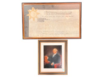 1794 PENNSYLVANIA LAND DOCUMENT SIGNED BY DALLAS