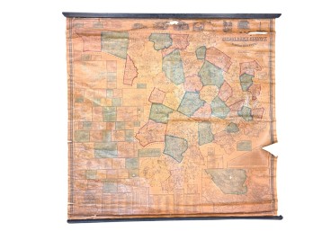 1856 MAP OF MIDDLESEX COUNTY, MA
