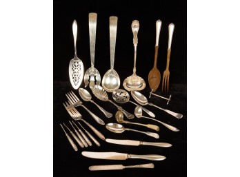 GROUPING of SILVER PLATED FLATWARES