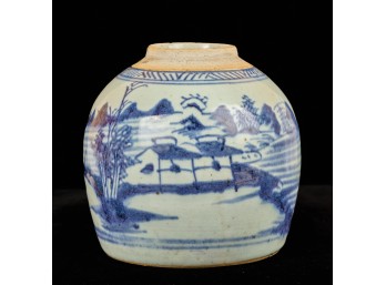 (19th c) CANTON GINGER JAR