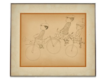 SIDNEY SIEGAL (20th c) 'CYCLISTS'